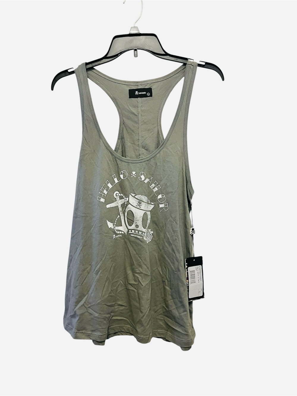 tokidoki Gray Hello Sailor Racerback Tank Top